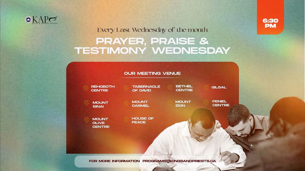 Every Last Wednesday of each month